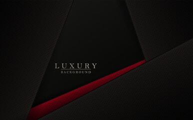 Wall Mural - Geometric pattern, textured slanting curtains in red and gray tones