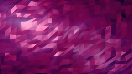 Poster - Abstract purple looped seamless low poly triangular mesh background, 4k video, 60 fps