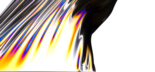 Wall Mural - Holographic 3D Background: A Futuristic Display of Illusion and Light