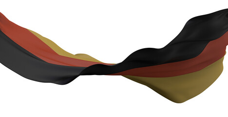 Wall Mural - Wavy flag of German. Suitable for background graphic resources. 3D illustration