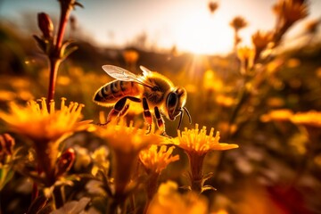 Wall Mural - A World Without Bees: Understanding the Consequences and Our Role in Protecting Them, Safe the Bees