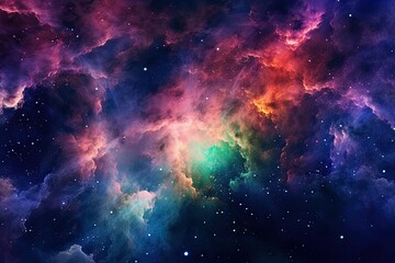 Wall Mural - horizontal photo planet space galaxy generative ai