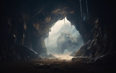 Wall Mural - Giant Skull Gate Cave