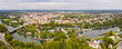 Panorama Fürstenwalde Spree, Domstadt an der Spree, Luftaufnahme, Ost Brandenburg, Oder Spree, Spreewald, Deutschland, Europa