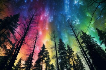 Beautiful night starry sky in August. AI generated, human enhanced