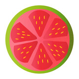Zestaw ilustracji owoców Gujawa | Owoce Fruit wector set illustration Fruits Icons Guava
