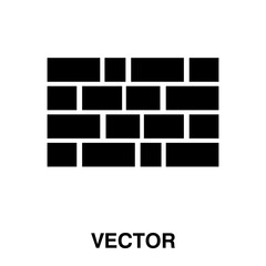 Poster - Brick wall. Seamless pattern of bricklaying. vector illustration on white background.