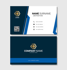 Sticker - Modern business card design. Clean and elegant business card template. Vector illustration
