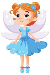 Canvas Print - Cute Fairy Princess Cartoon Character