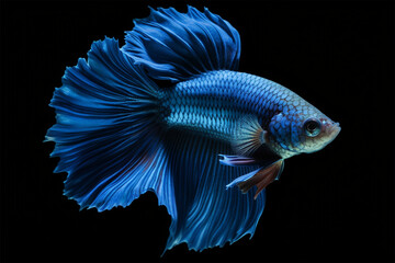 cool blue betta fish