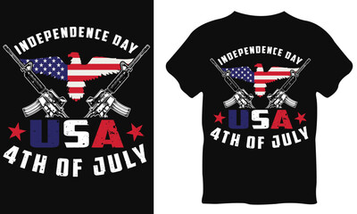 4th of July happy USA independence day T shirt design American Flag. 4th of july 1776. Patriotic Slogan Print On T-Shirts, Tops, Tanks, Hats, Mugs, Pillows, Bags, Banners, Posters, Cards. vector desig