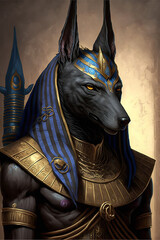 Sticker - anubis egyptian god Generative AI