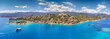 © EdNurg - Aerial view of Simena castle and fishing and tourist village Kaleucagiz. Tourist and travel destinations in Turkey