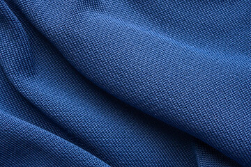 Wall Mural - Blue sports clothing fabric football shirt jersey texture