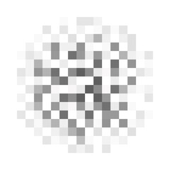 round shaped censor blur effect pattern. pixel checkered mosaic texture hiding prohibited content. p