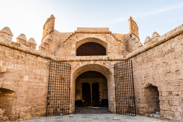 Wall Mural - The Alcazaba of Almeria, a fortified complex in southern Spain, constrution of defensive citadel. Almeria, Andalusia, Spain.