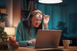 © StockPhotoPro - Young woman with eye problem