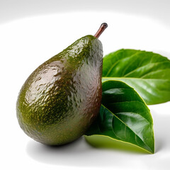 Wall Mural - Avocado isolated white