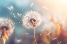 The Ethereal Beauty Of A Dandelion Seed Head Is Revealed In Exquisite Detail.