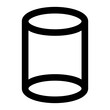 cylinder glyph icon