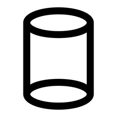 Wall Mural - cylinder glyph icon