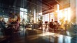 © piai - Coworking space background. Generative AI