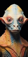 Wall Mural - alien lifeform from outer space made with generated ai