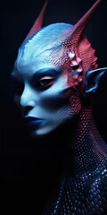 alien lifeform from outer space made with generated ai
