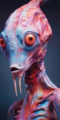 Wall Mural - alien lifeform from outer space made with generated ai