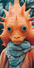 Wall Mural - alien lifeform from outer space made with generated ai