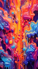 Wall Mural - Psychedelic emotions made with generated ai