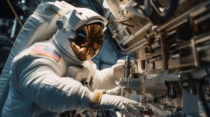 Wall Mural - astronaut exploring the universe