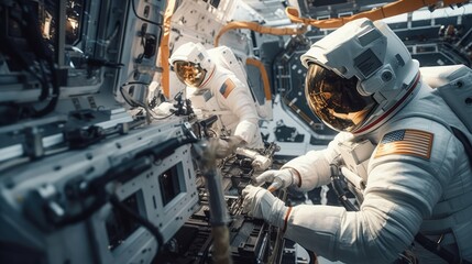 Wall Mural - astronaut exploring the universe