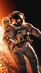 Wall Mural - astronaut exploring the universe