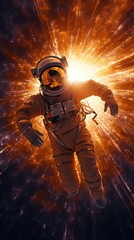 Wall Mural - astronaut exploring the universe