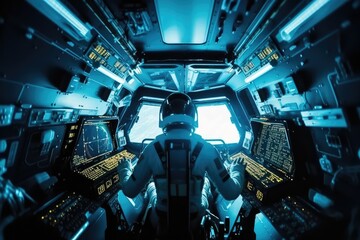Wall Mural - Astronaut exploring the universe