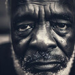 Portrait Of A Depressed Elderly Gentleman - AI Image