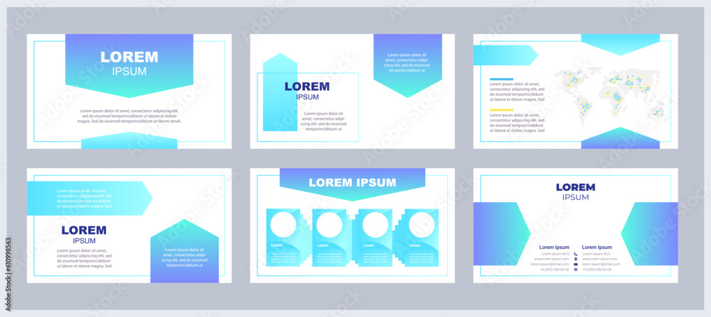 Marketing analytics presentation templates set. Product launch ...