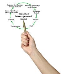 Canvas Print - Components of Release Management Cycle