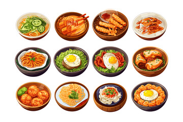 Poster - ,Samgyeopsal,Korean food . Flat  Generative AI