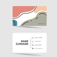 Wall Mural - Business card design. Vector element minimal style. illustration EPS10.