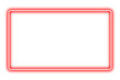 © Emre Akkoyun - Neon red frame png. Glowing frame on transparent background.
