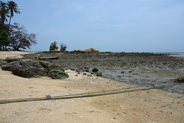 Poster - Strand von Pattaya bei Ebbe