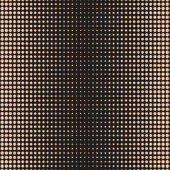 Poster - abstract seamless polka dot halftone pattern with black background.