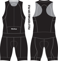 Sticker - Cycling Sleeveless Suit Mock ups Vectors 