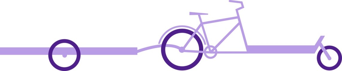 Wall Mural - Cargo Bike icon illustrationillustration