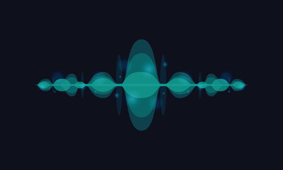 Poster - Hud sound wave music spectrum interface illustration