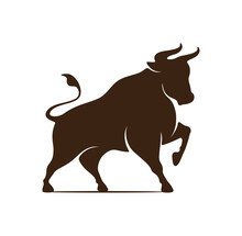 Bull Logo Design Template Vector 