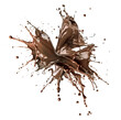 liquid chocolate  splash explosion. Generative A.I.
