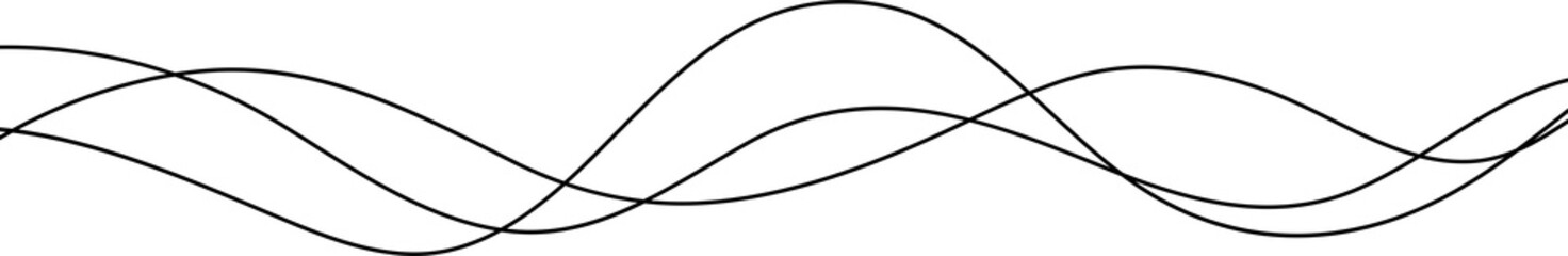 Thin line wavy abstract background. PNG